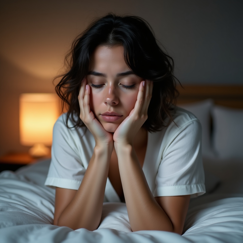 Personne fatiguée au réveil le matin